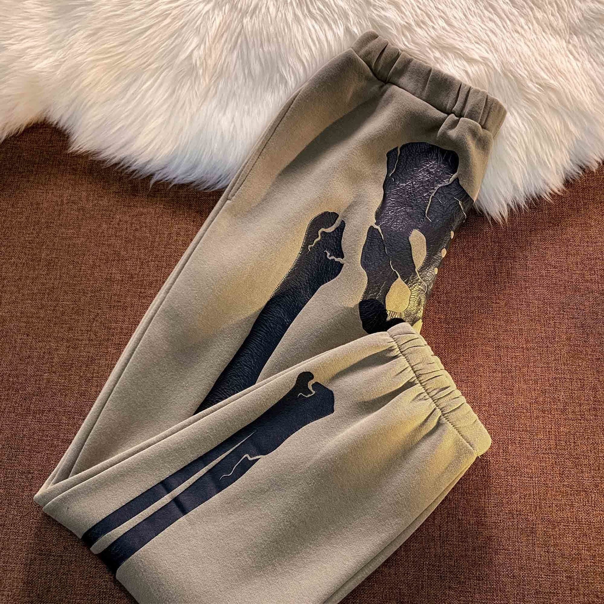 Amerikanische Retro-Hip-Hop-Sporthose „Fried Street Bone“ - Shopteufel