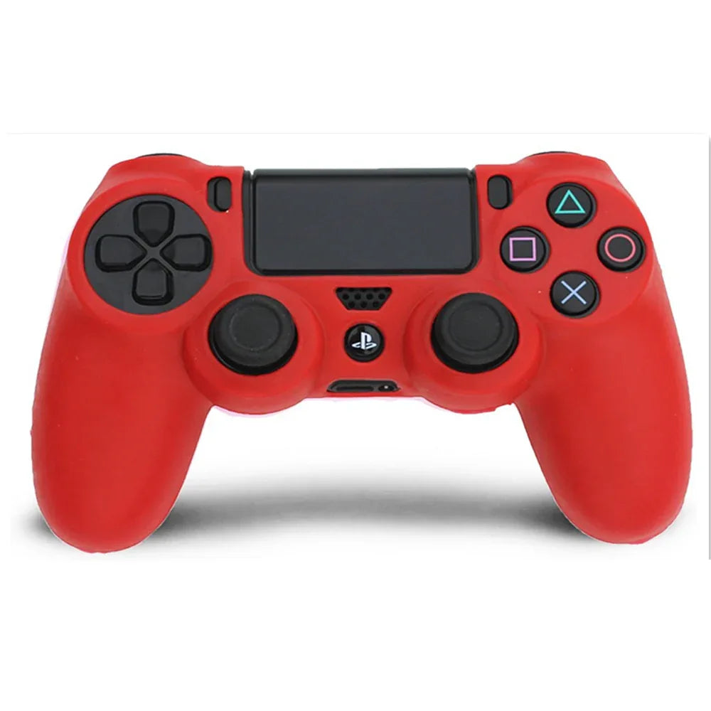 PS4 Controller Skin Silikonkautschuk Schutzhülle für kabellose Dualshock-Gamecontroller der PlayStation 4 - Shopteufel