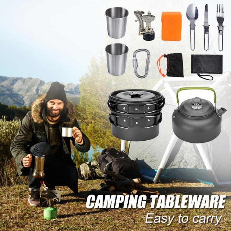 Camping-Kochgeschirr-Set, Outdoor-Kochset - Shopteufel