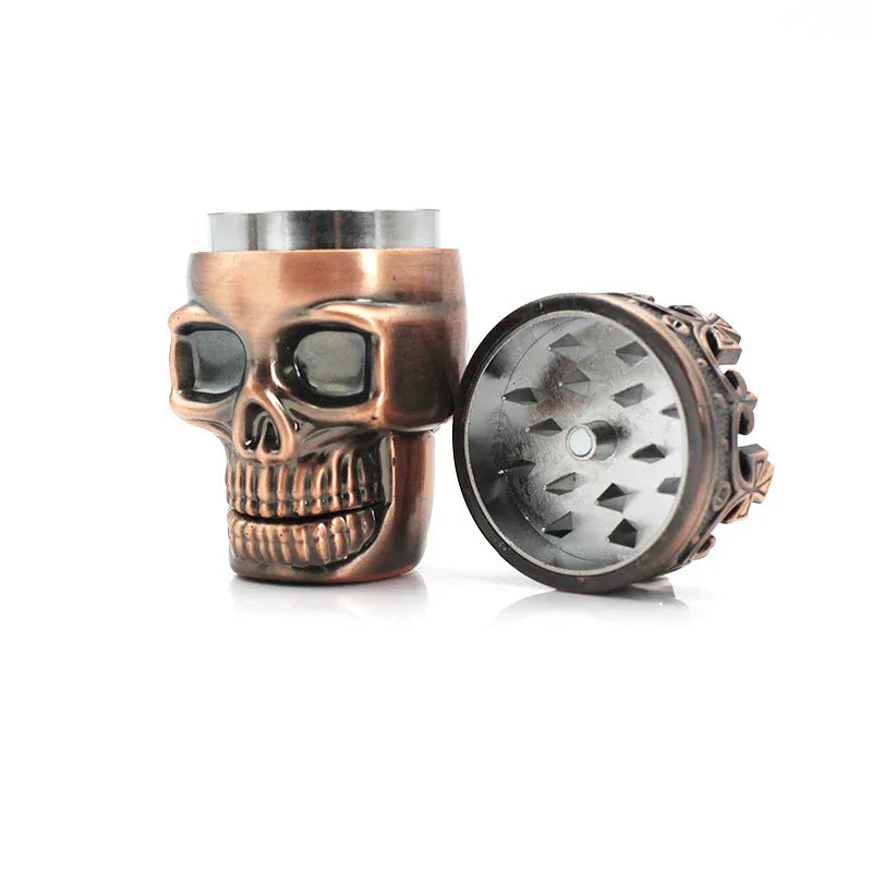 Ghost Head Smoke Eliminator 3-lagiger Zahnrad-Totenkopf-Metall-Grinder - Shopteufel