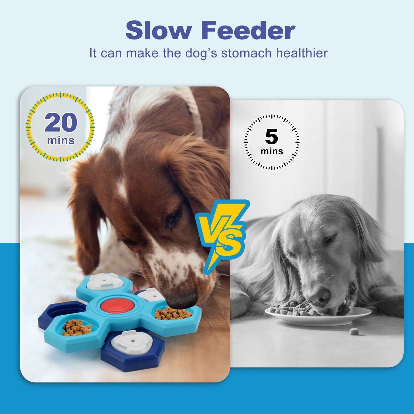 4 Layers Slow Feeder Puzzle Dog Bowls Assemble Slow Eating Bowl For Dogs Non-slip Interactive Dog Puzzle Game Slow Bowl Pet Products - Shopteufel