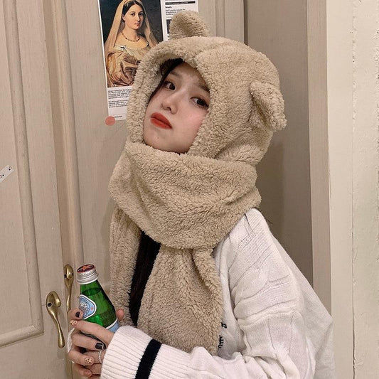 Niedlicher Winterplüschschal für Herbst und Winter - Shopteufel