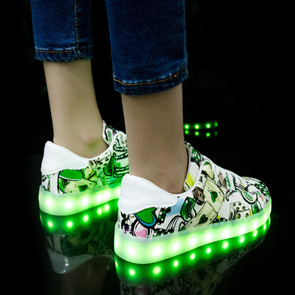 Leichte Schuhe für Damen und Herren, fluoreszierende Schuhe - Shopteufel