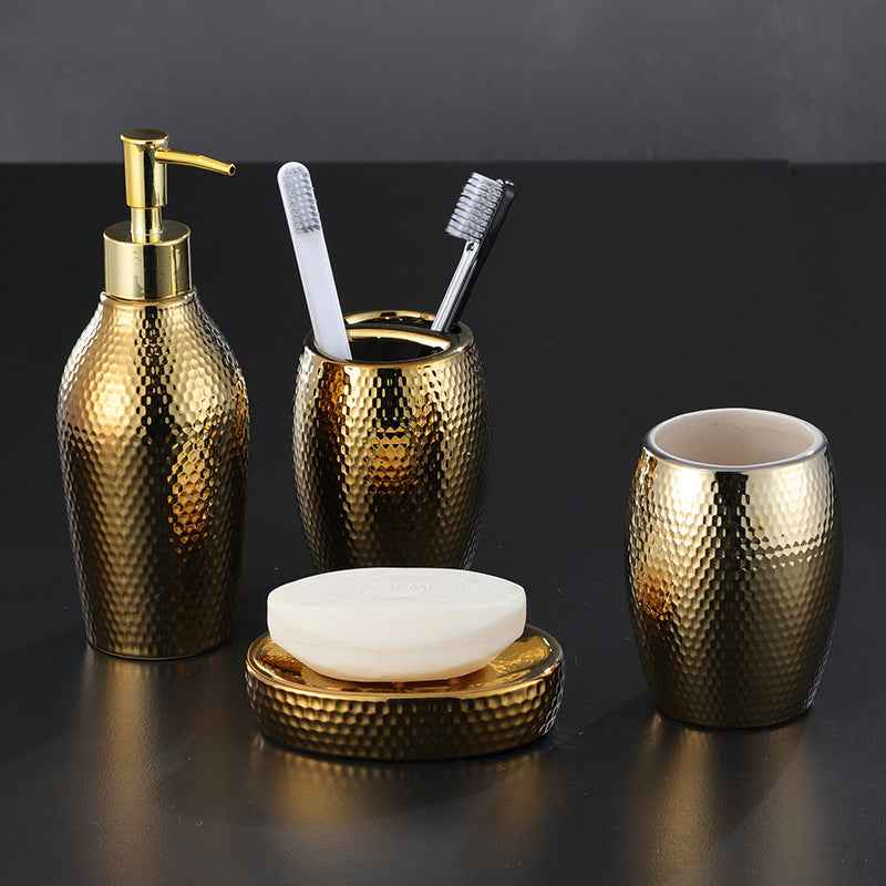 Four-piece ceramic wash bathroom bathroom set - Shopteufel