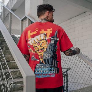 Neues Kurzarm-T-Shirt mit europäischem und amerikanischem Street-Hip-Hop-Print – ein trendiges Shirt für Männer und Frauen - Shopteufel