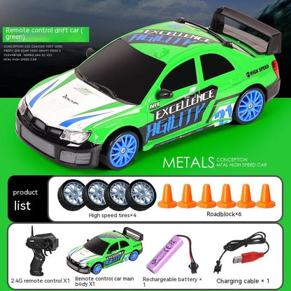 Remote Control Car Four-wheel Drive Drift Racing Car With Light Spray Boy Toy Remote Control Toy Car - Shopteufel