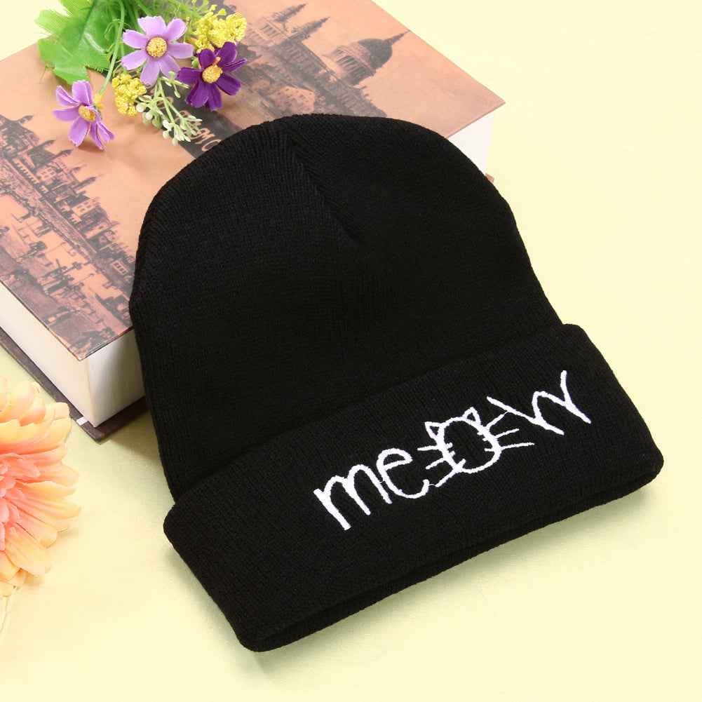 MEOW Damen Hip-Hop-Mütze, Strickmütze - Shopteufel