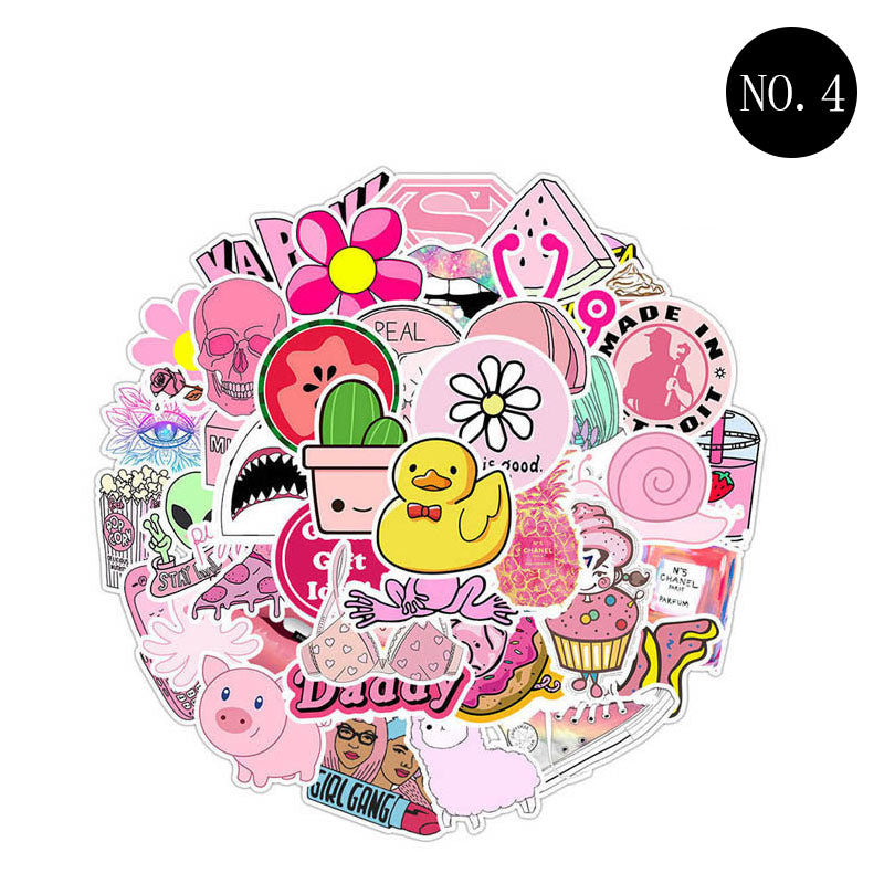 Bunte Anime-Cartoon-Aufkleber