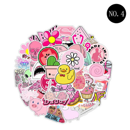 Bunte Anime-Cartoon-Aufkleber