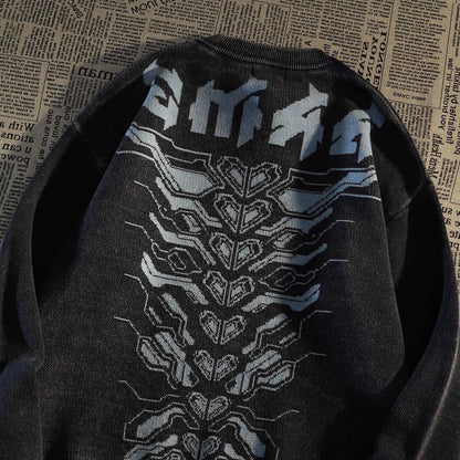 Amerikanischer Retro-Hip-Hop-Streetwear-Pullover für Herren im lässigen Stil - Shopteufel