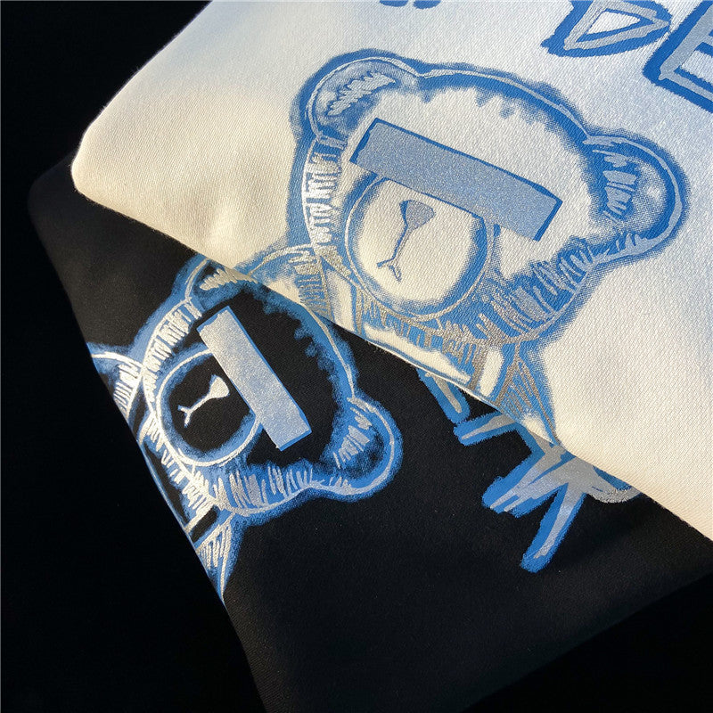 Locker High Street Oversize Retro Bear Hoodie für Damen - Shopteufel