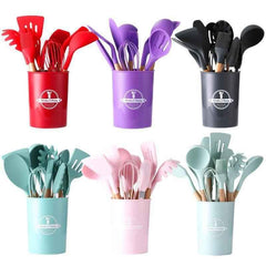 Küchenutensilienset aus Silikon