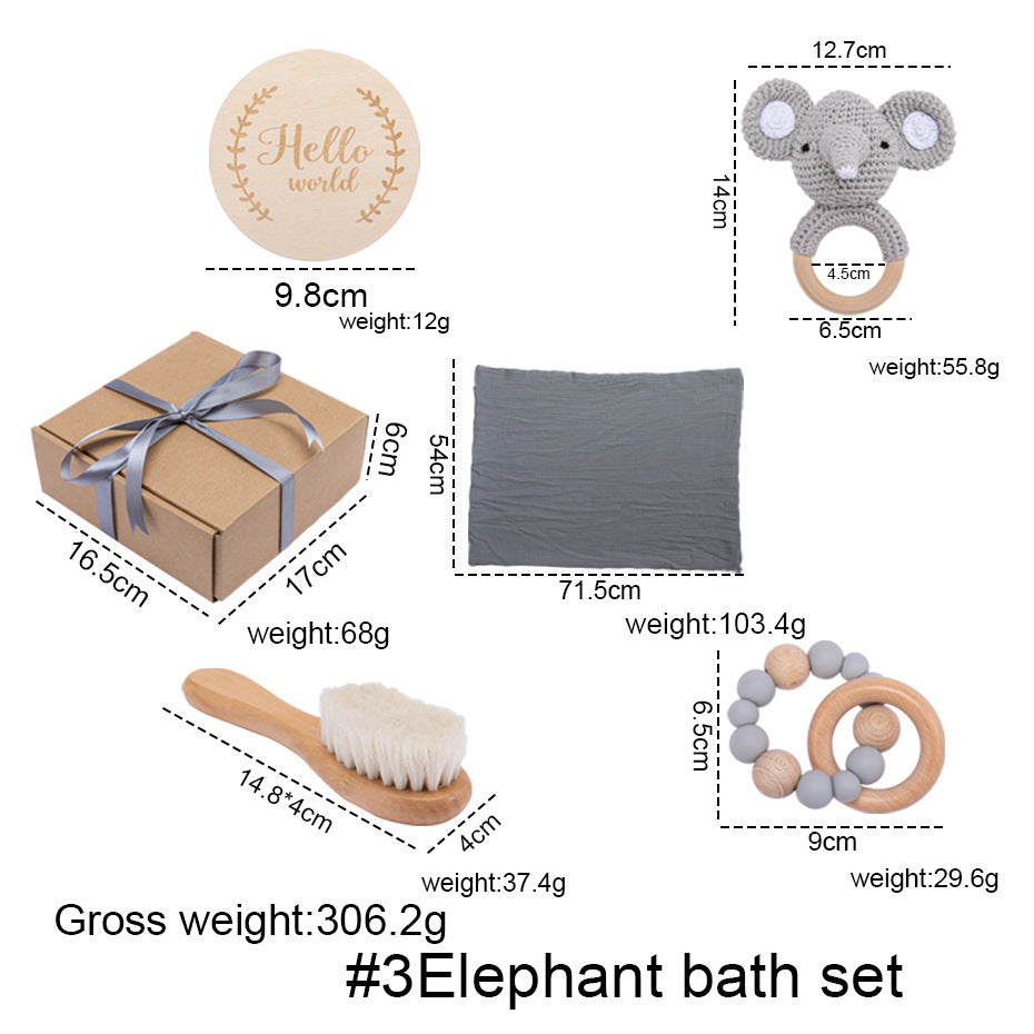 Baby-Geschenkbox-Set mit Badetüchern und Spielzeug - Shopteufel