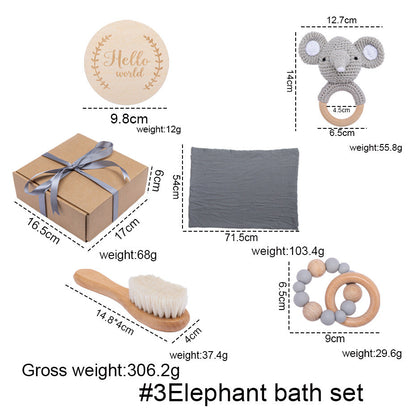 Baby-Geschenkbox-Set mit Badetüchern und Spielzeug - Shopteufel