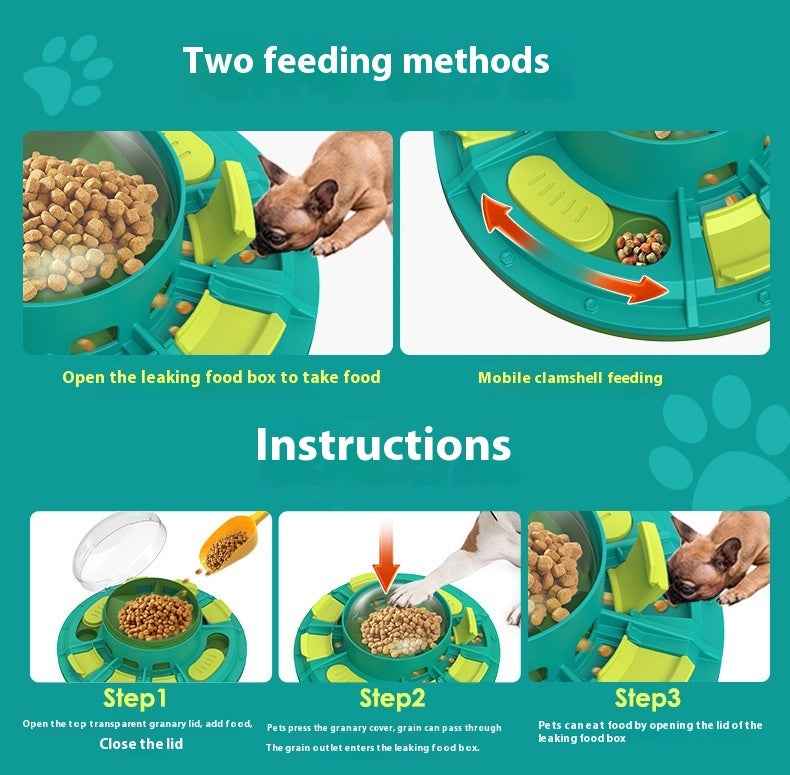 Interactive Dog Puzzle Toy For IQ Improvement And Slow Feeding Suitable For All Sizes Pets Nutritious Diet-Friendly Non-Electric Plastic Pets Game Pet Products - Shopteufel