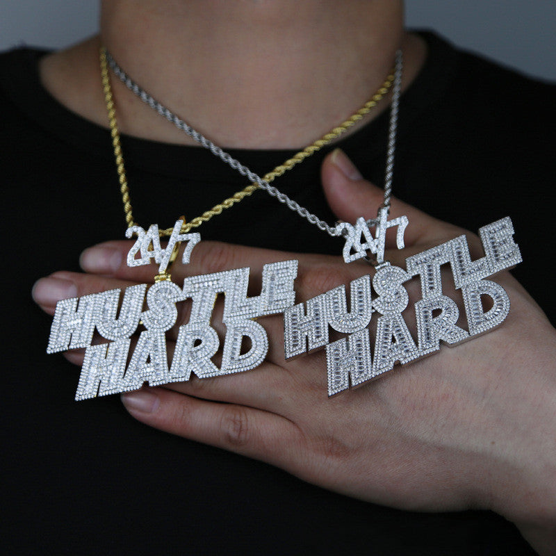 Hip-Hop-Halskette mit Buchstabenanhänger - Shopteufel