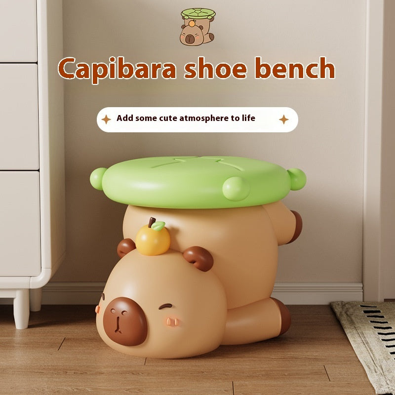 Niedlicher, Kappabala-Schuhwechselhocker zur Entspannung – praktische Heimdekoration - Shopteufel