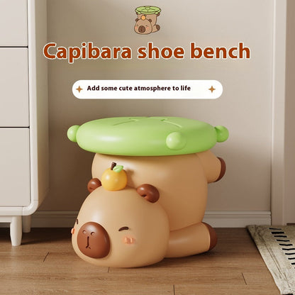 Niedlicher, Kappabala-Schuhwechselhocker zur Entspannung – praktische Heimdekoration - Shopteufel