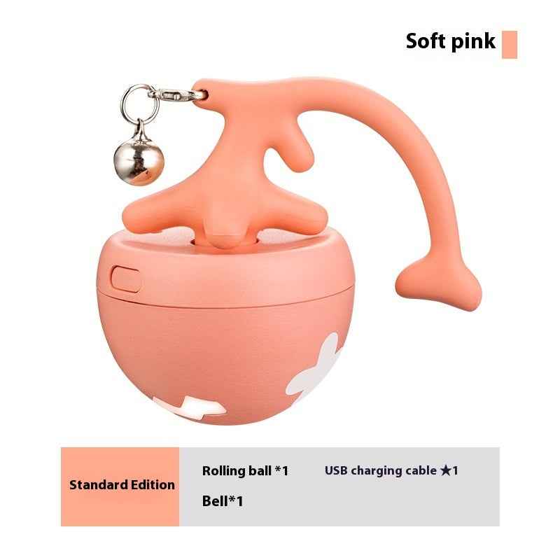 Smart Interactive Cat Toy Ball USB Rechargeable Moving Rolling Ball USB Rechargeable Ball Smart Moving Pets Toy Self-Play Pet Products - Shopteufel