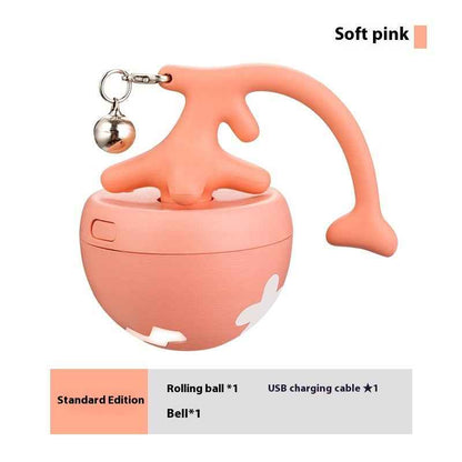 Smart Interactive Cat Toy Ball USB Rechargeable Moving Rolling Ball USB Rechargeable Ball Smart Moving Pets Toy Self-Play Pet Products - Shopteufel