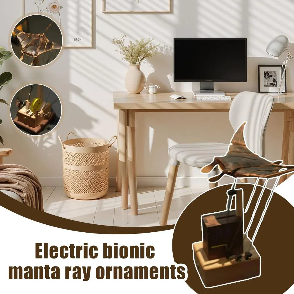 Elektrische bionische Mantarochen-Ornamente, handgefertigte Mantarochen-Schwimmfiguren mit realistischer Bewegung - Shopteufel