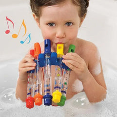 5-teiliges Set mit Wasserflöten für Kinder zum Baden und Duschen – Musikalisches Spielzeug für Jungen und Mädchen