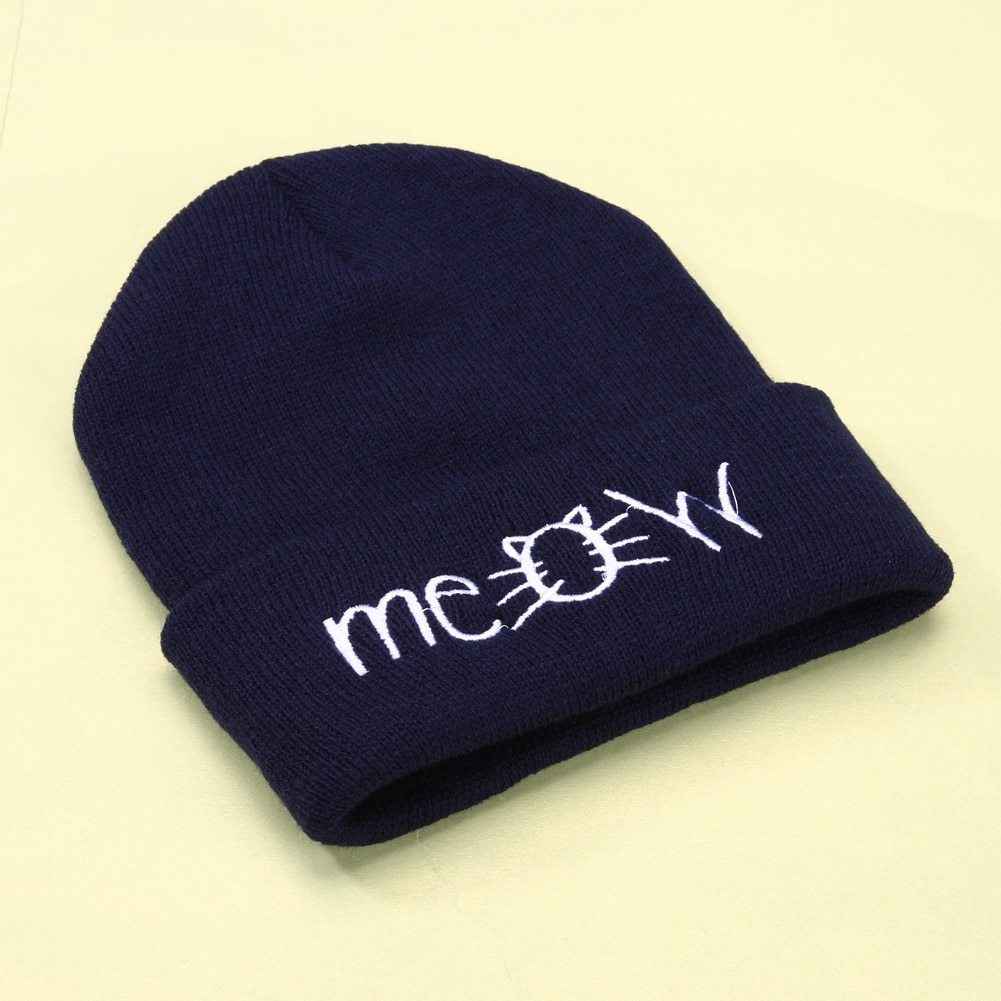 MEOW Damen Hip-Hop-Mütze, Strickmütze - Shopteufel