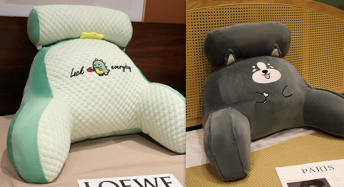 Sofakissen, flauschiges Mittagskissen, dreieckiges Lesekissen - Shopteufel