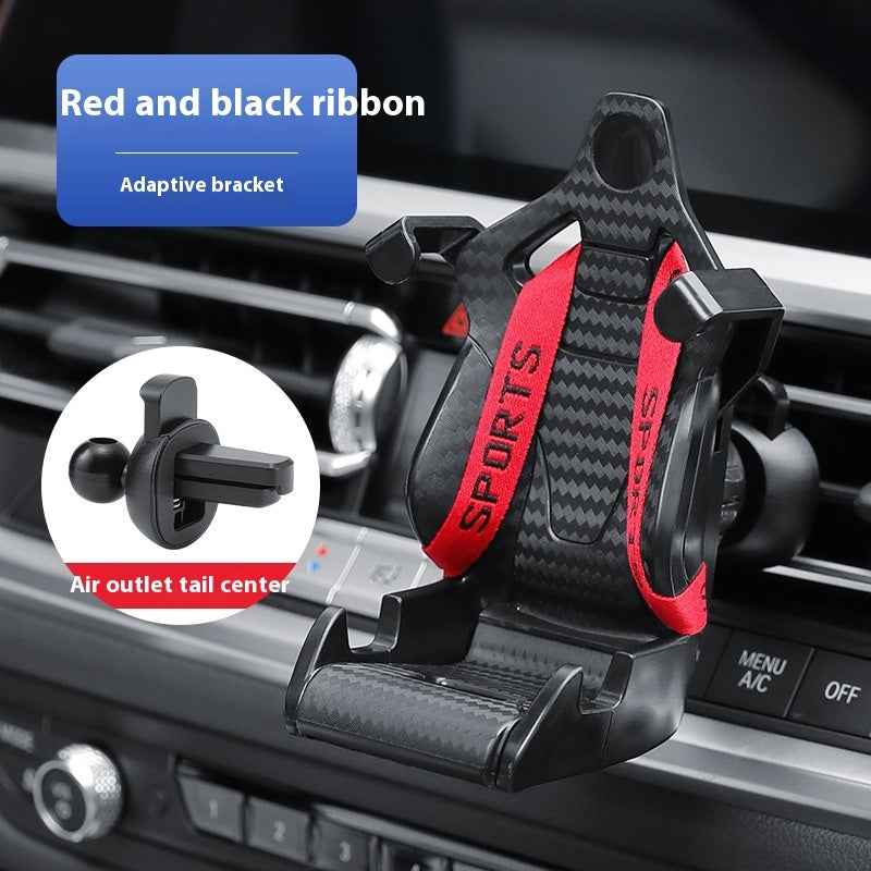 Racing Seat Shape Car Phone Holder Auto Air Vent Mobile Phone Clip 360 Degree Rotatable Car Cellphone Rack For Car Interior - Shopteufel
