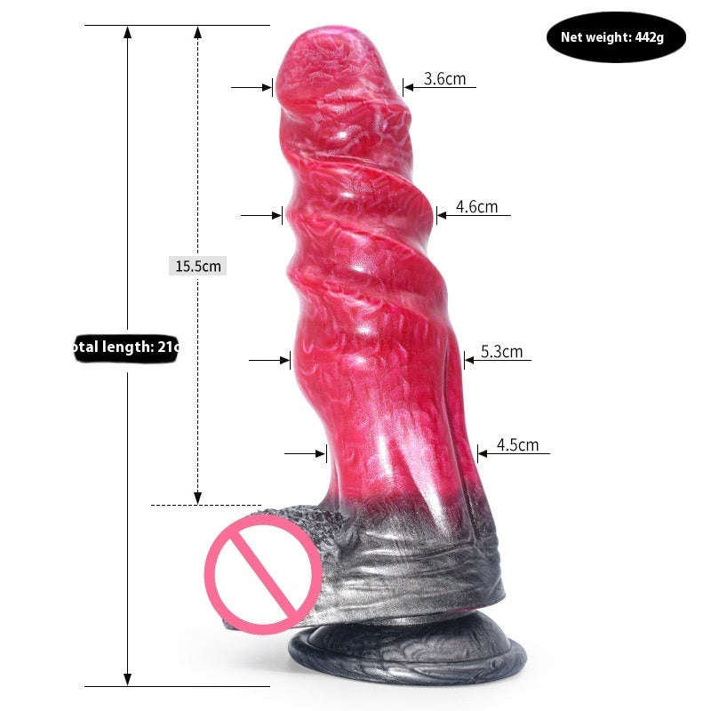 Farbiger Dildo, tierähnlicher Penis, Masturbator, unregelmäßiger Analplug - Shopteufel