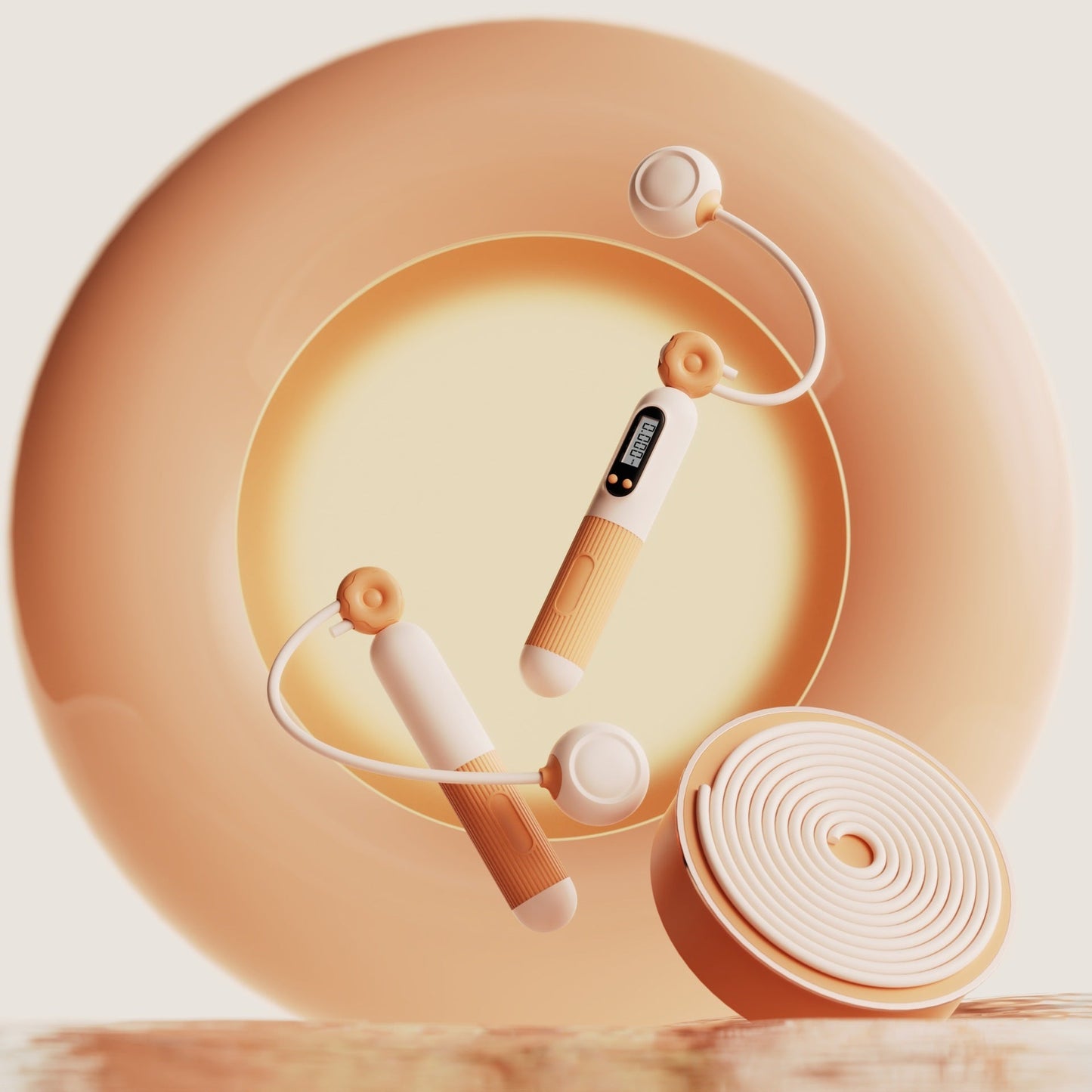 Springseil mit Zähler, verstellbares Springseil mit Kalorienzähler - Shopteufel