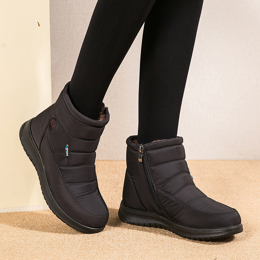 Damen-Ankle-Boots, rutschfeste, wasserdichte Schneestiefel