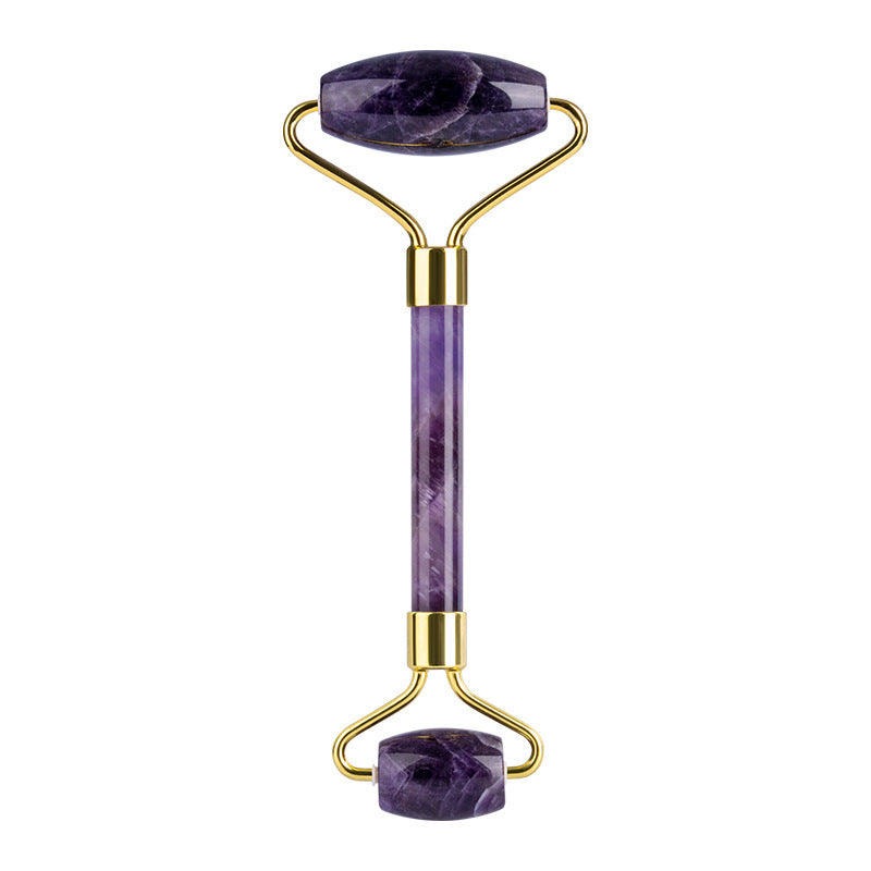 Amethyst-Roller-Set, herzförmiger Gua Sha Massager - Shopteufel