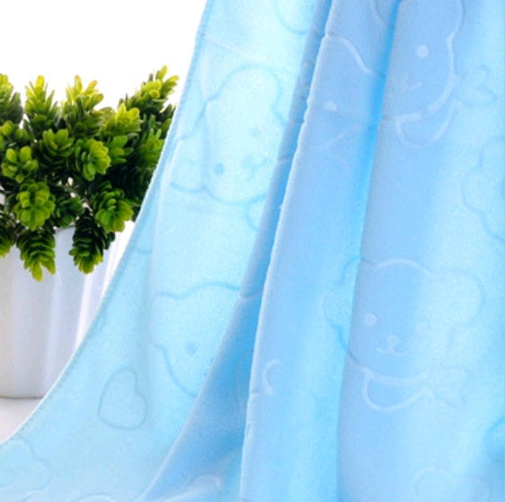 Großes Badetuch mit Cartoon-Bär, saugfähiges Handtuch für Kinder - Shopteufel