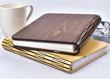 LED-Nachtlicht, faltbare Buchlampe, wiederaufladbar über USB-Anschluss, Holzmagnetlampe - Shopteufel