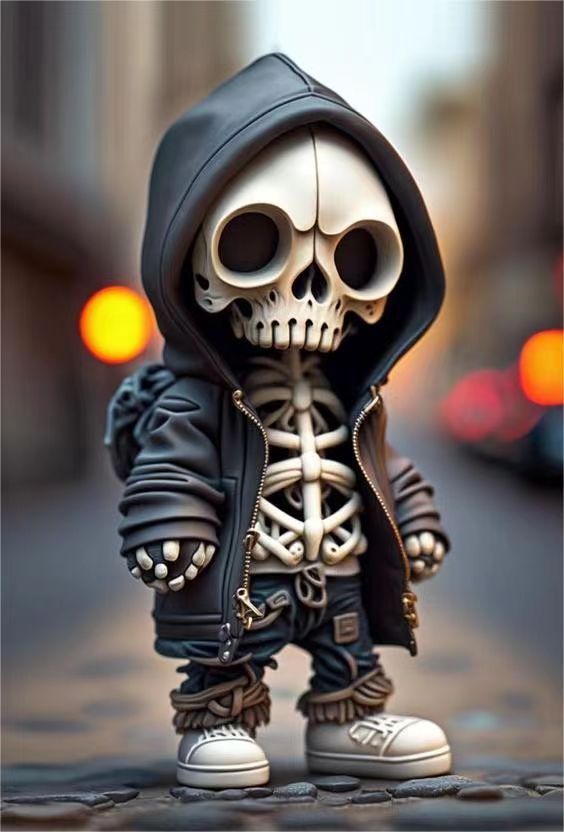 Halloween-Skelettfiguren, coole Skelettpuppen