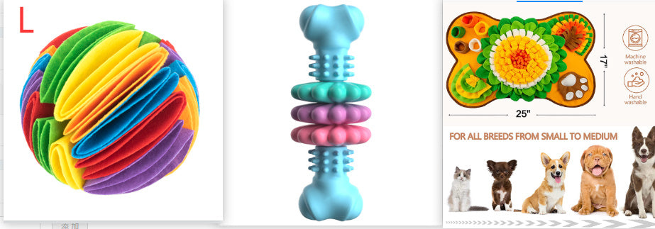 Hundekauknochen, Zahnreinigungsspielzeug für Hunde, unzerstörbarer TPR-Knochen, bissfest - Shopteufel