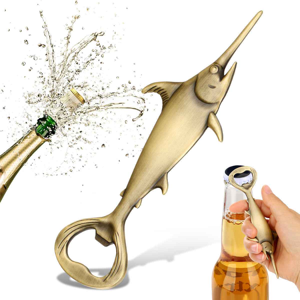 Creative Swordfish Handle Metal Beer Bottle Openers Kitchen Bar Accessories Tools Beer Gifts Beer Openors Kitchen Gadgets - Shopteufel
