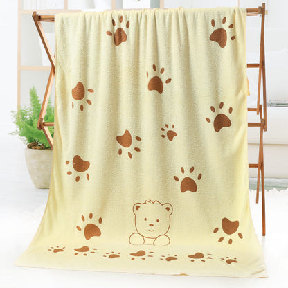 Bath towel beach towel cartoon print - Shopteufel