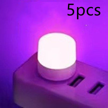 USB-Steckdose Lampe Computer Power Power USB kleine Buchlampe LED Augenschutz Leselicht kleine runde Lampe Nacht - Shopteufel