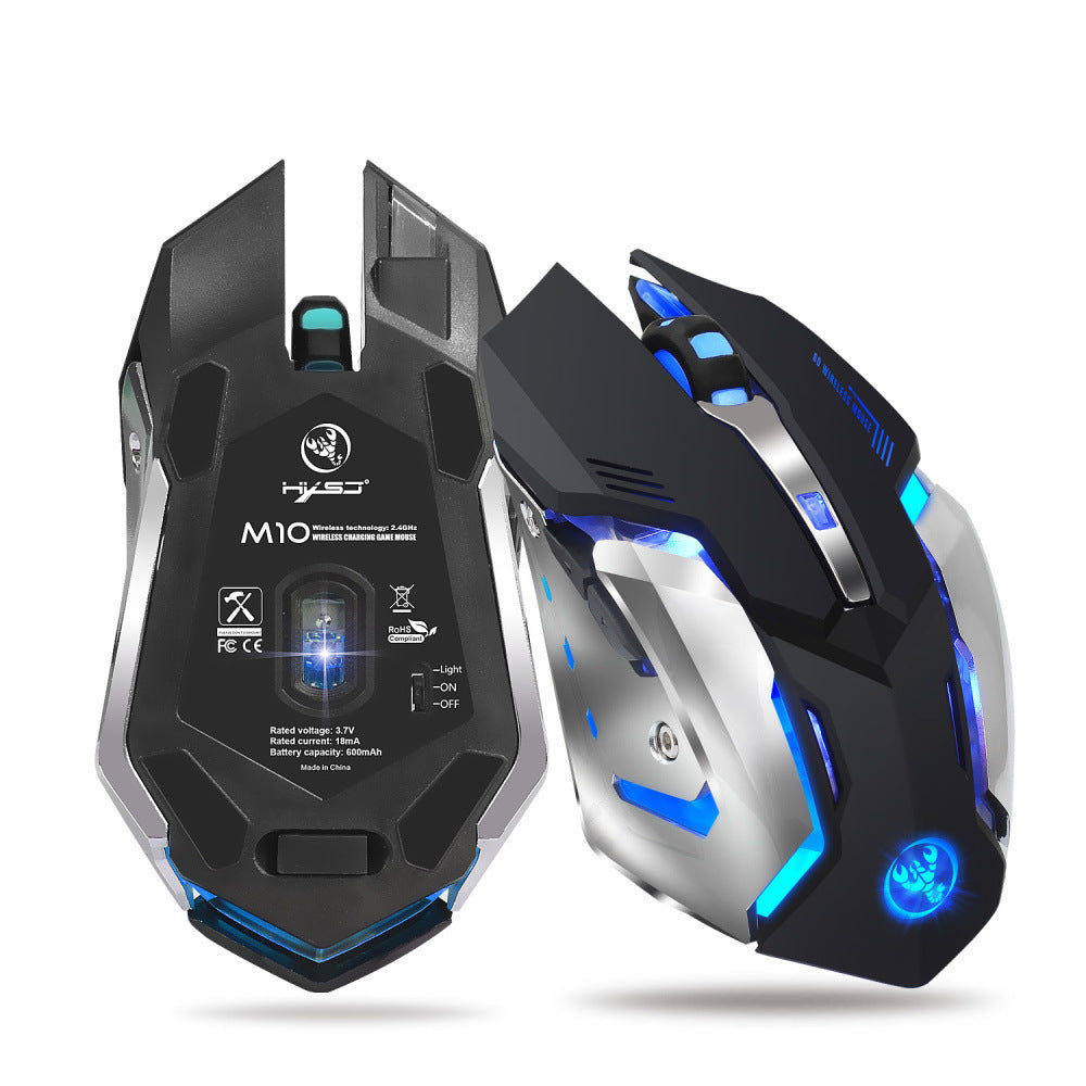 HXSJ neue kabellose Maus 2.4GPI Gaming-Maus mit Leuchtfunktion - Shopteufel