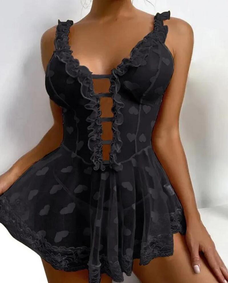 Minikleid aus Spitze – Erotische Dessous - Shopteufel