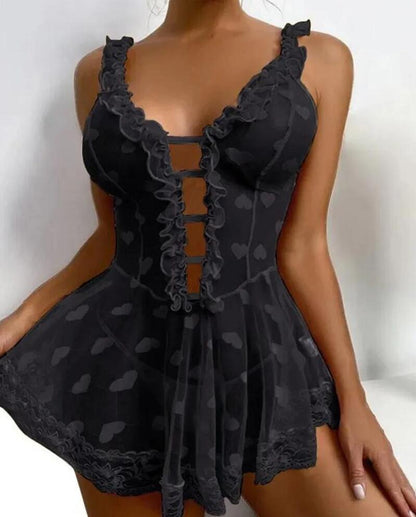 Minikleid aus Spitze – Erotische Dessous - Shopteufel