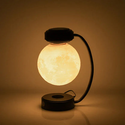 Kabellose 3D-LED-Mond-Nachtlampe mit magnetischer, schwebender und rotierender Kugel – ideal für Schule, Büro, Buchhandlung und Zuhause. - Shopteufel