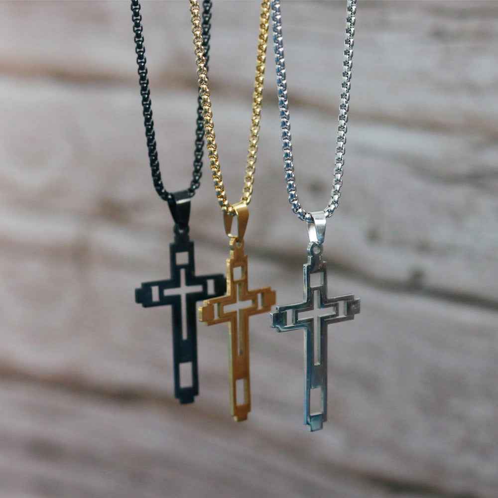 Modische Edelstahl-Choker-Halskette für Herren - Shopteufel