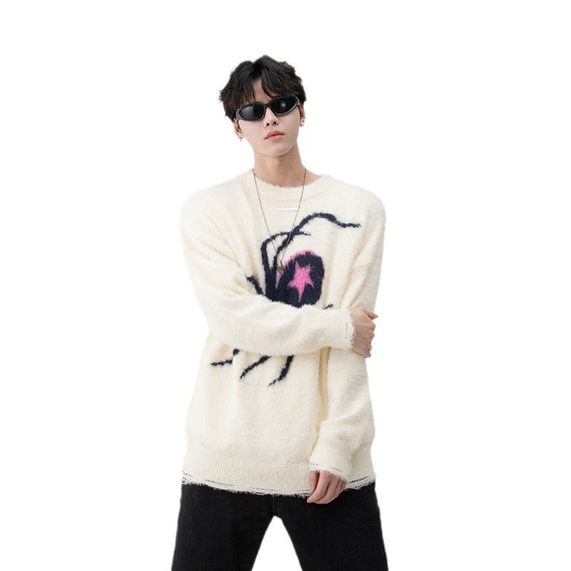 Hip-Hop-Spinnenbrokatpullover für Damen und Herren - Shopteufel