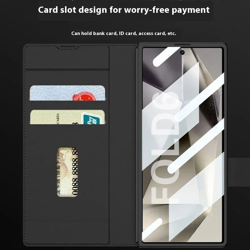 ZFold6 Faltbare Handyhülle, Flip-Lederhülle - Shopteufel