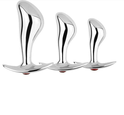 Analplug aus Metall, Analdildo, Po-Masturbation, G-Punkt-Dilatator - Shopteufel