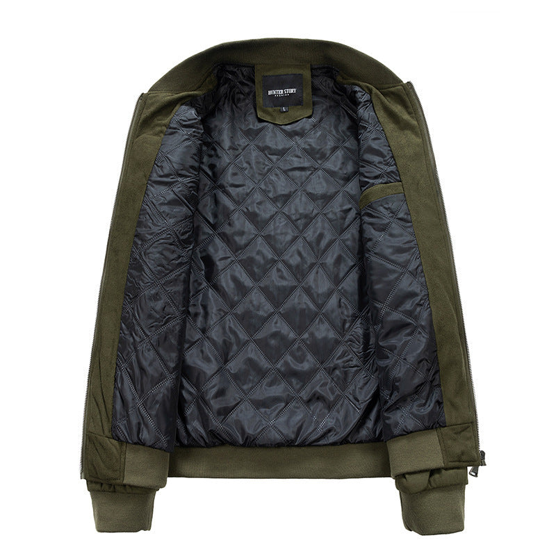 Wildlederjacke mit Stehkragen für Herren - Shopteufel