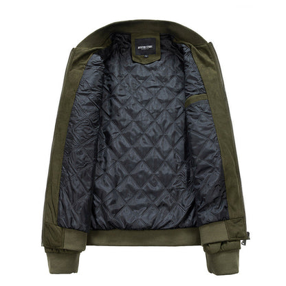 Wildlederjacke mit Stehkragen für Herren - Shopteufel